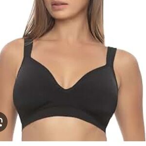 Warner's Black Wire-Free Bra with Extra Side Coverage